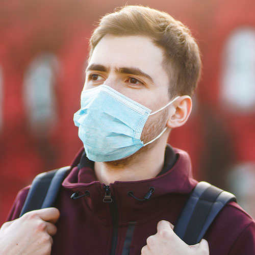 3-Ply Disposable Face Masks - 50 Pack