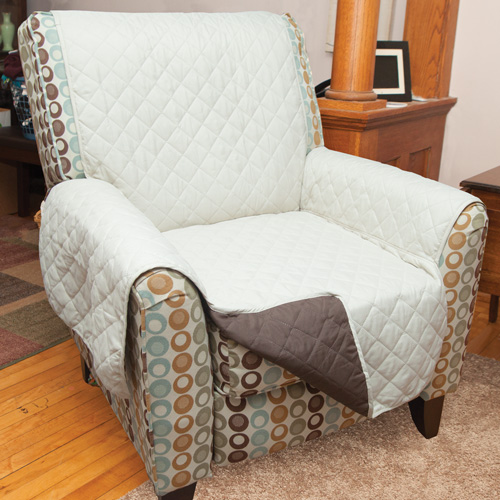 Polyester Reversible Chair Cover - Tan