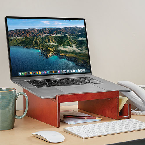 Rolodex Mahogany Phone Stand
