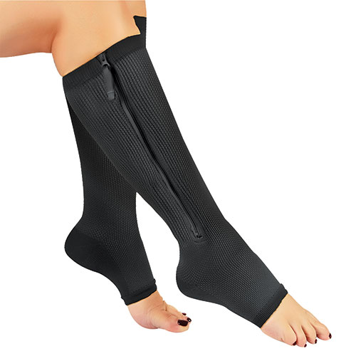 Hemptasic Black Compression Socks