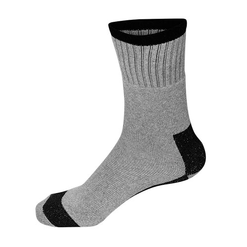 Fourcast Men's Grey Heavy Duty Work Socks