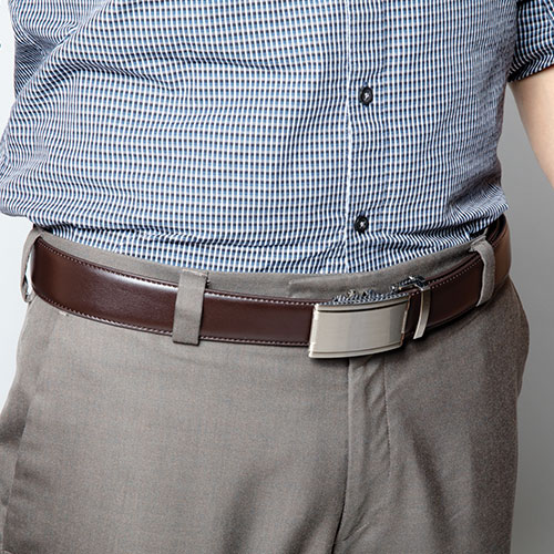 Tour Gear Leather Ratchet Brown/Black Belts - 2 Pack