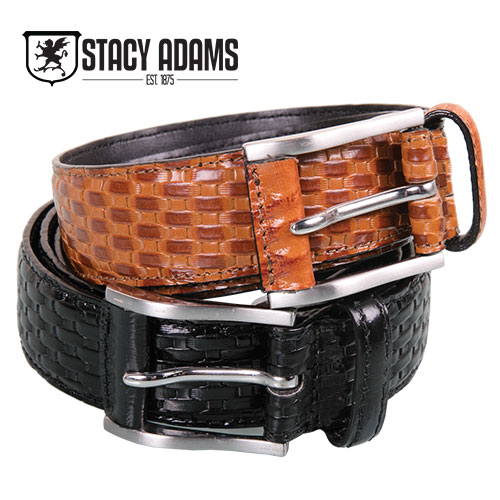 Stacy Adams Basket Weave Belts