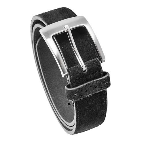 Black Men's Stacy Adams Suede Belt