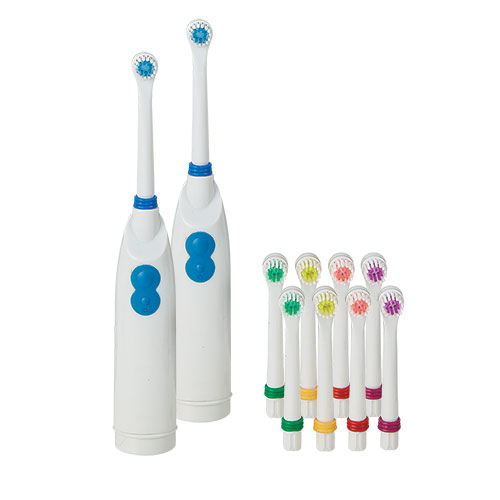 Electric Toothbrushes - 2 Pack with Brush Heads