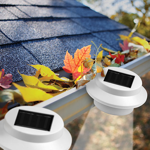 Solar Gutter Lights - 4 Pack