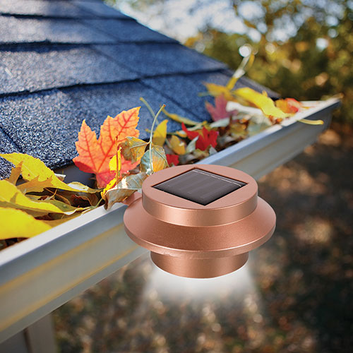 MSR Imports Copper Solar Gutter Lights - 4 Pack