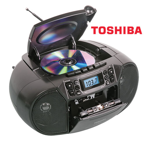 Toshiba TY-CKM39 CD/Cassette Player Boombox with Radio