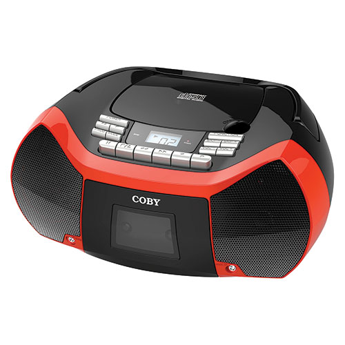 Coby Cassette/CD Player/Radio with LCD Display