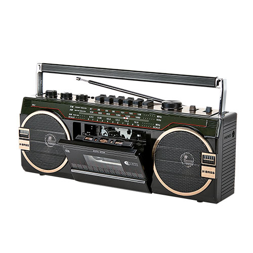 Borne Portable Radio with Cassette Player/Recorder