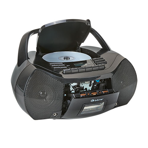 Borne CD/Cassette Boombox with AM/FM