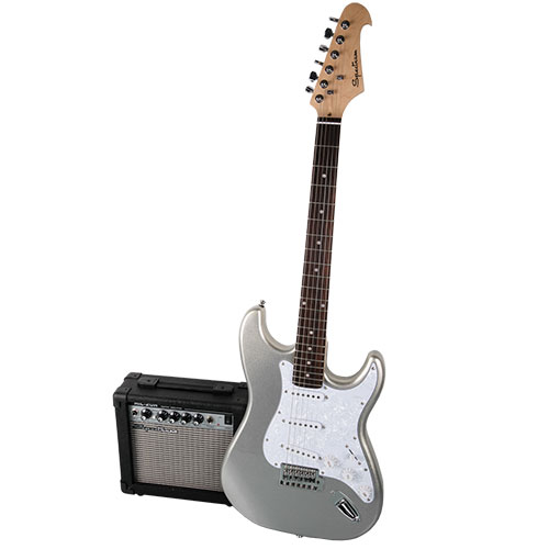 Spectrum AIL 278B Electric Guitar & AMP - Silver