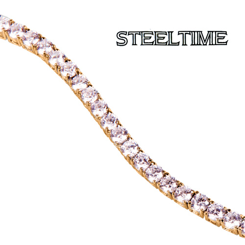 10 Carat Cubic Zirconia Bracelet - Gold