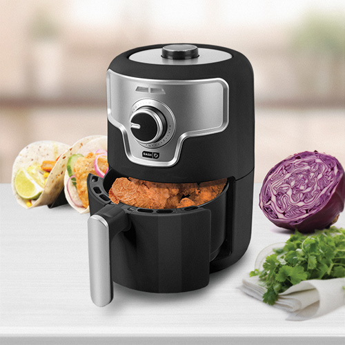 DASH 1.6 Quart Black Compact Air Fryer