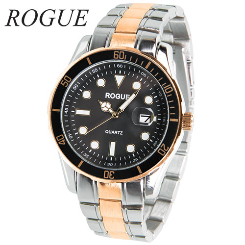 Rogue RG10551 Two-Tone Black Dial Watch