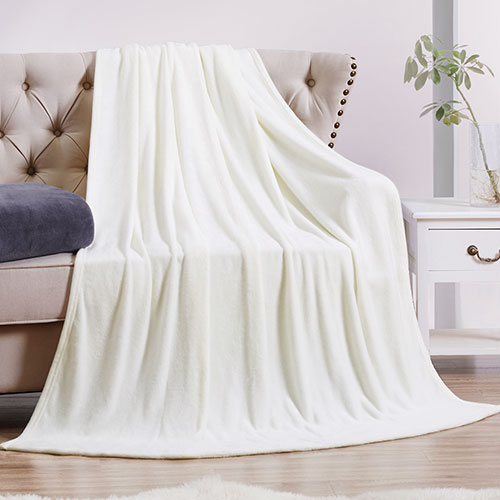 Softie Brand Cream Plush Blanket