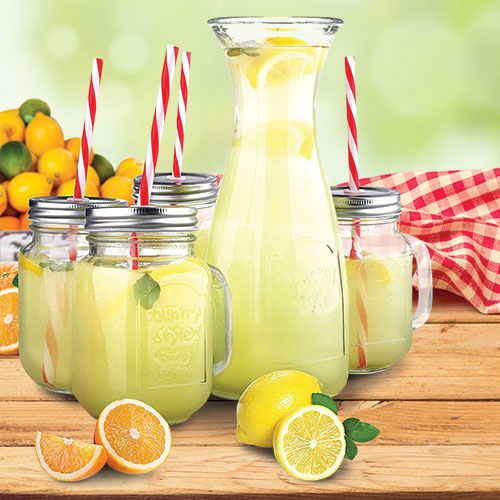 Mason/Glassware Beverage Set