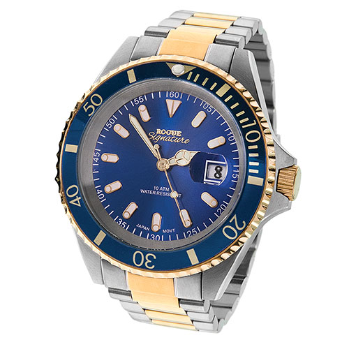 Rogue Men's Blue Two-Toned Mariner Watch