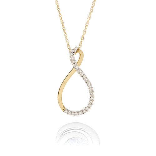 Women's Gold Infinity Necklace