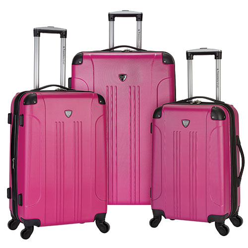 Travelers Club 3-Piece Chicago Luggage Set