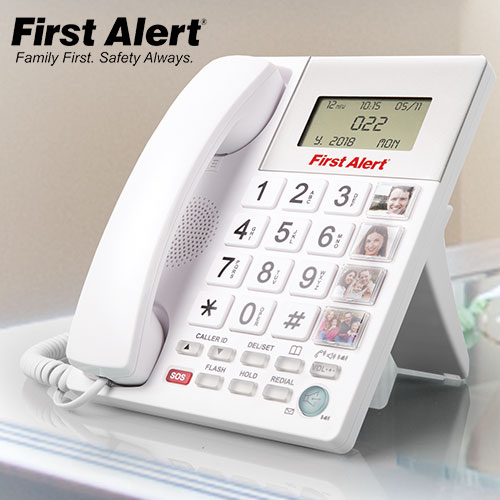 First Alert SFA3275 Big Button Emergency Phone with 1-Touch SOS Key