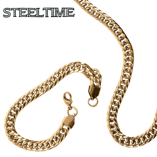 Mens Cuban Necklace/Bracelet Set