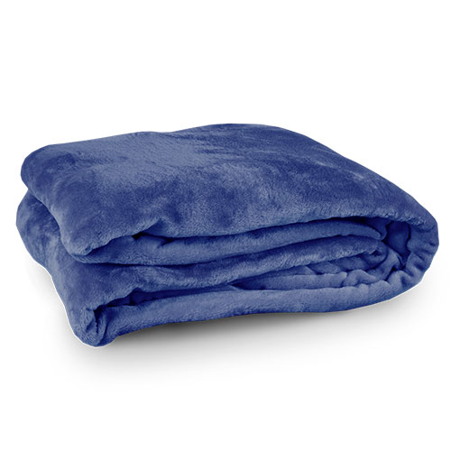 Northpoint Trading Navy Twin Velour Blanket