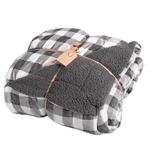 Northpoint Grey Buffalo Plaid Blanket