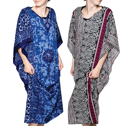 Women's Kimono Style Caftans - 2 Pack