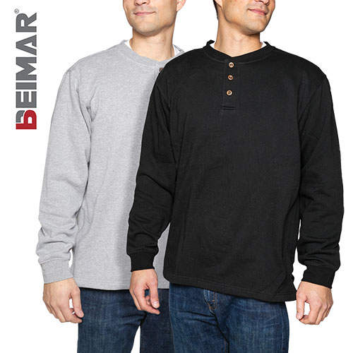 Fleece Henleys - 2 Pack