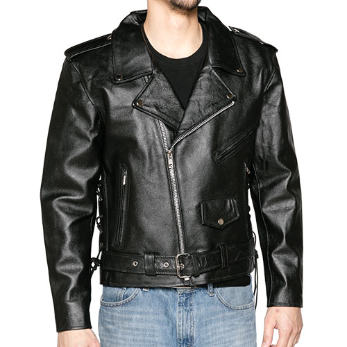 Classic Belted Biker Jacket