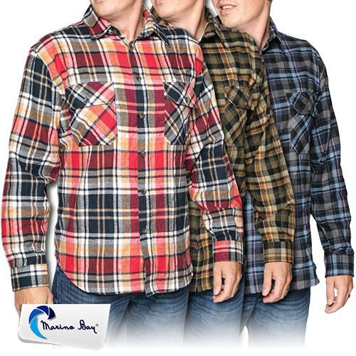 Men's Marino Bay Utilitie Flannels - 3 Pack