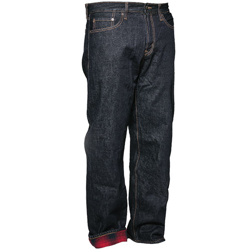 Men's Flannel Lined Straight Leg Jeans