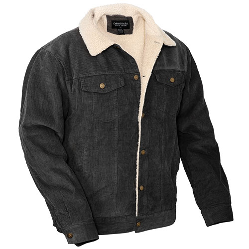 Original Deluxe Men's Black Corduroy Jacket