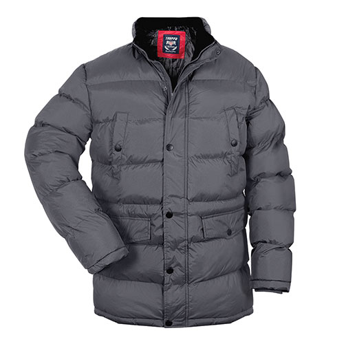Truppa Men's Grey Hooded Parka Coat