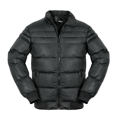 Truppa Men's Black Puffer Faux Fur Parka Jacket