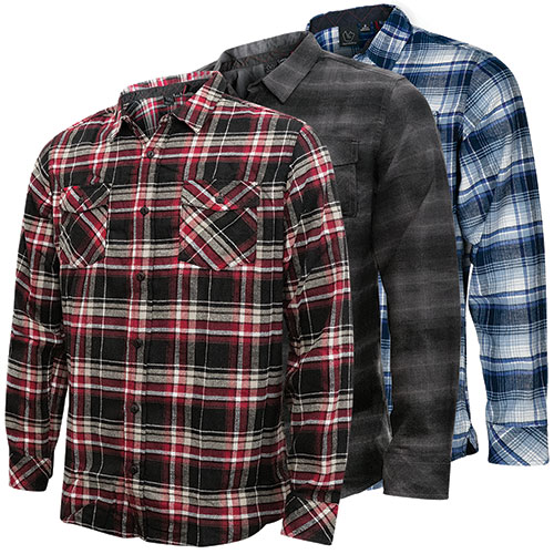 Burnside Men's Flannel Shirts - 3 Pack