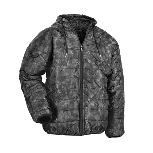 Truppa Men's Grey Camo Lightweight Puffer Jacket