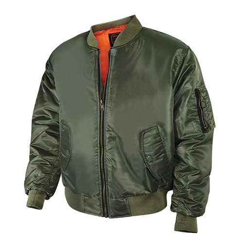 Bravo Men's Olive Flight Jacket