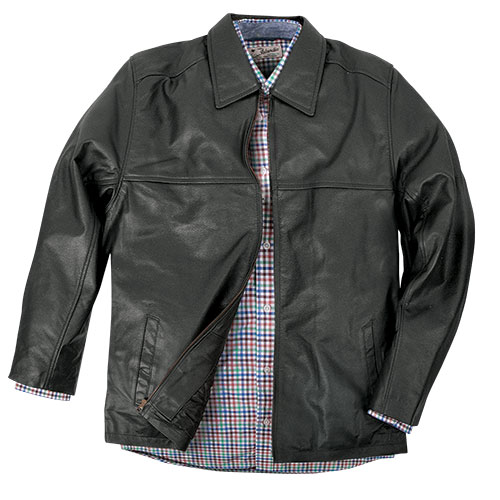 Men's Burks Bay Textured Driving Jacket - Black