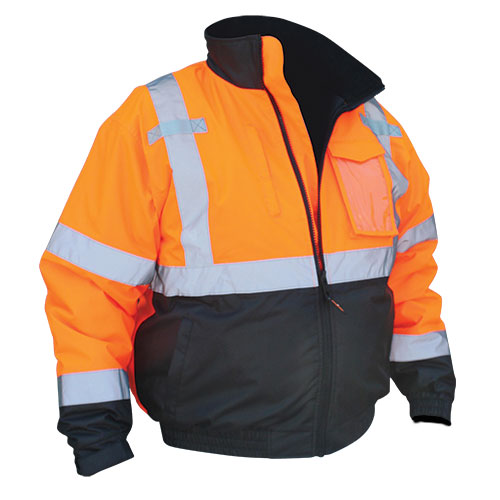 Work Ready Hi-Viz Orange Bomber Jacket