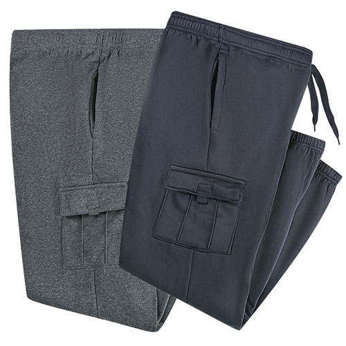 Fourcast Men's Navy & Charcoal Cargo Pants
