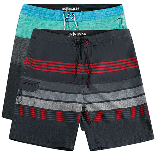 Rio Beach Men's Board Shorts - 2 Pack