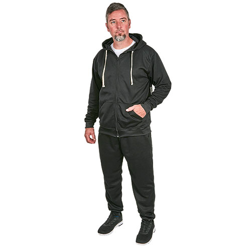 Rudolph Men's Black Jogger and Hoody Set