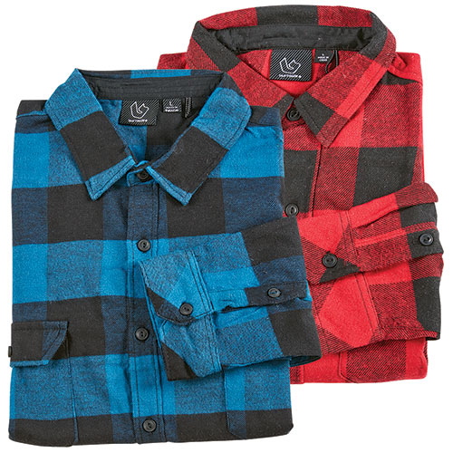 Burnside Brawny Men's Flannel Shirt - 2 Pack
