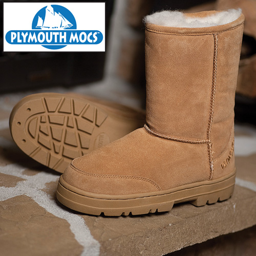 Plymouth Mocs Mens Boot Slippers