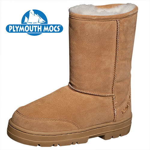 Plymouth Mocs Womens Boot Slippers