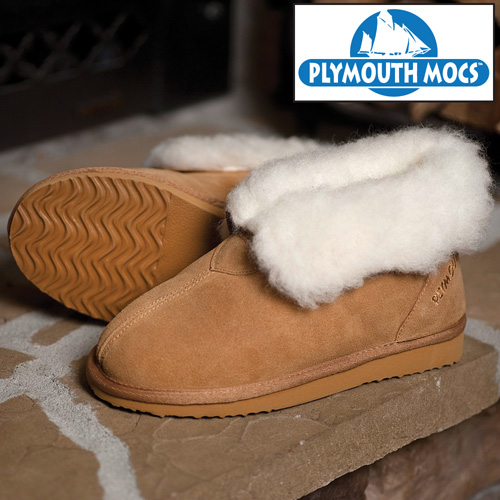 Plymouth Mocs Mens Ankle Boot Slippers