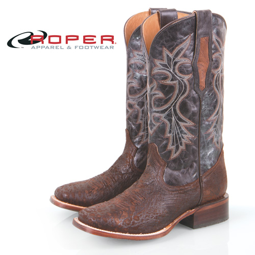 Roper Ostrich Skin Boots