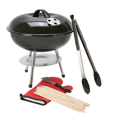 5 Piece Kettle Grill Set